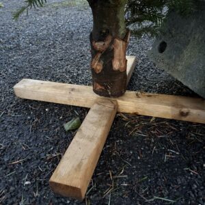 Plateau bois pour sapin de Noël - IMG_5642